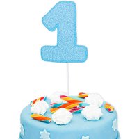 Cake Topper Zahl "1", glitzerndes Blau, 1 Stk. Tortendekoration 1. Geburtstag Cake Topper Zahl "1", glitzerndes Blau, 1 Stk. Tortendekoration 1. Geburtstag von Givi Italia