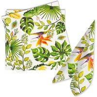 Dschungelparty Servietten, Pflanzen- u. Blattmotive, 16 Stk, 33cm Dschungelparty Servietten, Pflanzen- u. Blattmotive, 16 Stk, 33cm von Givi Italia