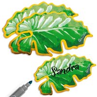 Dschungelparty Tischkärtchen, 6x Namenskarten, 10cm Dschungelparty Tischkärtchen, 6x Namenskarten, 10cm von Givi Italia