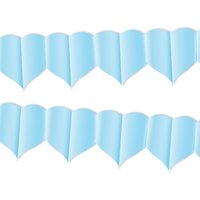 Girlande, hellblaue Herzen, 1 Stück, 4 m Girlande, hellblaue Herzen, 1 Stück, 4 m von Givi Italia