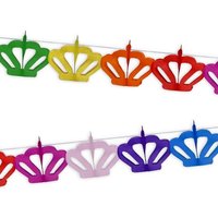 Girlande aus Kronen für Mottoparty Prinzessin, 1 Stück, 4m lang, Papier Girlande aus Kronen für Mottoparty Prinzessin, 1 Stück, 4m lang, Papier von Givi Italia