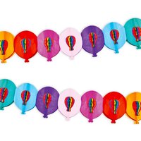 Girlande im Ballondesign aus Krepppapier, schön bunt, 1 Stück, 3m Girlande im Ballondesign aus Krepppapier, schön bunt, 1 Stück, 3m von Givi Italia