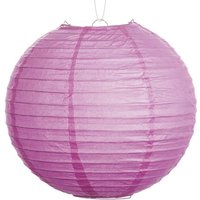 Lampion in zartem Lila, einfarbig, Papier, Indoor Deko, 1 Stück, 25 cm Lampion in zartem Lila, einfarbig, Papier, Indoor Deko, 1 Stück, 25 cm von Givi Italia