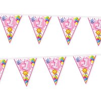 Wimpelkette, 1. Geburtstag Mädchen, 1 Stück, 3,6 m Wimpelkette, 1. Geburtstag Mädchen, 1 Stück, 3,6 m von Givi Italia
