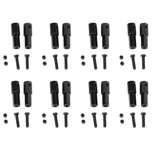 Giwnhvx 16 StüCke Adapter ZubehöR für Achs Wellen Aus Metall für D12 C14 C24 C34 B24 B36 MN D90 D91 MN99S RC Auto Teile von Giwnhvx
