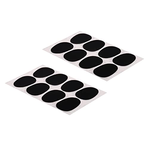 Giwnhvx 16 Stück 0,3 mm Mundstück Pflaster Pads für Altsaxophon Tenor Saxophon - Schwarz von Giwnhvx