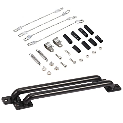 Giwnhvx 【2 Set Autozubehör】 1 Satz Länge Metallkörper Shell Handlauf & 1 Set RC Auto Modifiziertes Teil Stahlseil Giwnhvx 【2 Set Autozubehör】 1 Satz Länge Metallkörper Shell Handlauf & 1 Set RC Auto Modifiziertes Teil Stahlseil von Giwnhvx