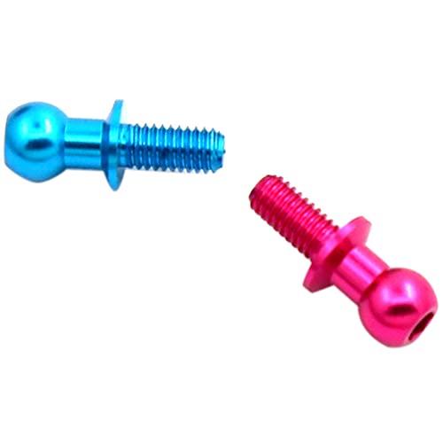 Giwnhvx 20 Stück M3 Metall-Sechskant-Kugelschrauben für TT01 TT02 D5 1/10 RC Drift Auto-Ersatzteile, 10 Stück blau und 10 Stück rosa Giwnhvx 20 Stück M3 Metall-Sechskant-Kugelschrauben für TT01 TT02 D5 1/10 RC Drift Auto-Ersatzteile, 10 Stück blau und 10 Stück rosa von Giwnhvx