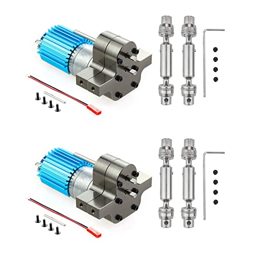 Giwnhvx 2X Metall Getriebe Getriebe 370 Motor mit Antriebs Welle Upgrade Zubehör für C14 C24 B24 B36 MN D90 MN99S TI Giwnhvx 2X Metall Getriebe Getriebe 370 Motor mit Antriebs Welle Upgrade Zubehör für C14 C24 B24 B36 MN D90 MN99S TI von Giwnhvx