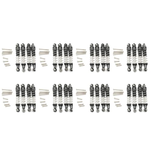 Giwnhvx 32 Teiliger Metall Stoß Dämpfer für C14 C24 C34 Mn D90 D91 D96 D99 D99S Mn90 Mn99S Rc Auto Upgrade Teile, Schwarz von Giwnhvx