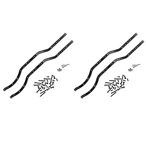 Giwnhvx 4 Stück / Satz Stahlrahmenschienen für AXIAL SCX10 90027 SCX10 II 90046 90047 RC Fahrzeugmodell für Raupenfahrzeuge Auto von Giwnhvx