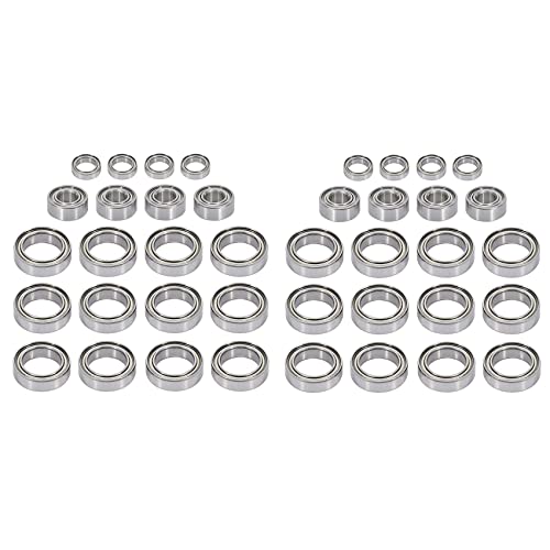 Giwnhvx 40 Stück Lagerung Satz BE001 BE002 BE003 für JLB Racing Cheetah 11101 21101 J3 Geschwindigkeit 1/10 RC Auto Teile Upgrade Teile von Giwnhvx