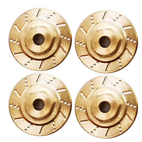 Giwnhvx 4Pcs Messing Hochleistungs-Radnaben-Kombinierer für Jimny Xmykc01Cm 1/16 Rc Auto Upgrade Teile ZubehöR von Giwnhvx