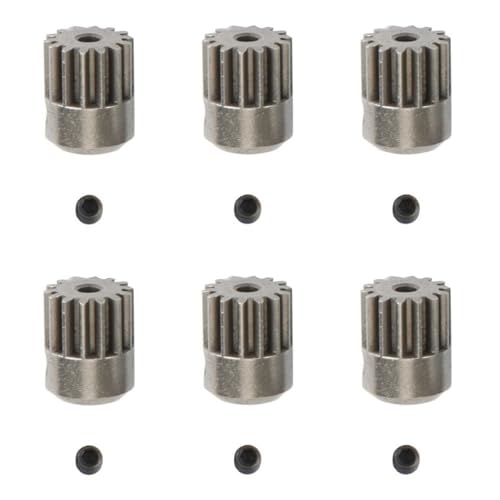 Giwnhvx 6PCS Motorgetriebe aus Metall Ritzel 14T für HBX 16889 16889A 16890 16890A SG1601 SG1602 RC Auto Ersatzteile von Giwnhvx