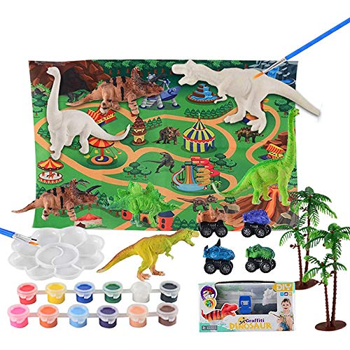 Giwnhvx Kunst Kits für Kinder - 24 Teiliges 3D Dinosaurier Spielzeug Mal Kits für Kinder Bastel KreativitäT DIY Geschenk für Kinder Ab 3 Jahren Giwnhvx Kunst Kits für Kinder - 24 Teiliges 3D Dinosaurier Spielzeug Mal Kits für Kinder Bastel KreativitäT DIY Geschenk für Kinder Ab 3 Jahren von Giwnhvx