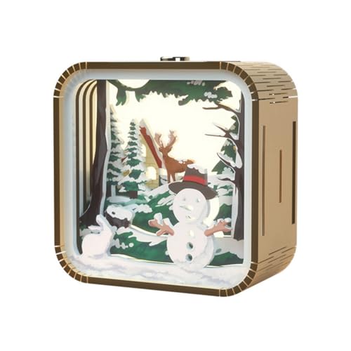 Giwnhvx Nachtlicht Geschenk Hand Touch DIY Holz Stereo Lichter Atmosphäre Geschenke Abschlussfeier Weihnachten Schneemänner Giwnhvx Nachtlicht Geschenk Hand Touch DIY Holz Stereo Lichter Atmosphäre Geschenke Abschlussfeier Weihnachten Schneemänner von Giwnhvx