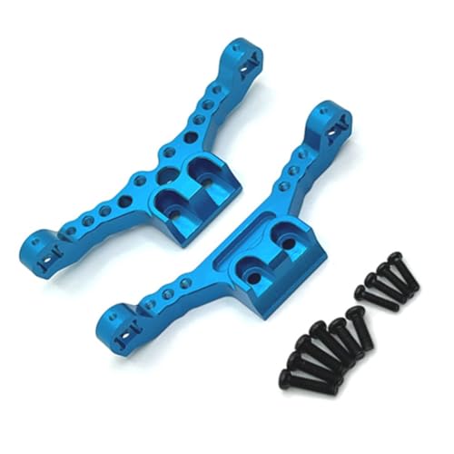 Giwnhvx RC-Auto-Upgrade Vorder- und Hinterradaufhängung Halterungen für SCY 1/18 18101 18102 RC Crawler Auto Upgrade Teile Blau von Giwnhvx