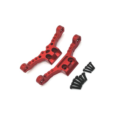 Giwnhvx RC-Auto-Upgrade Vorder- und Hinterradaufhängung Halterungen für SCY 1/18 18101 18102 RC Crawler Auto Upgrade Teile Rot von Giwnhvx
