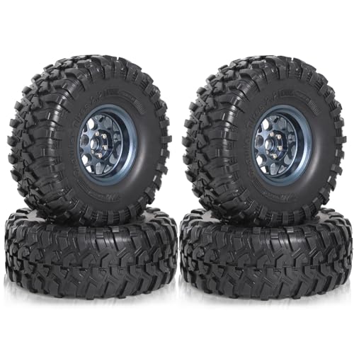 Giwnhvx RC-Reifen Reifen-Upgrade-Teile Schlammreifen RC-Autoteile Zubehör Schwarz & Blau von Giwnhvx