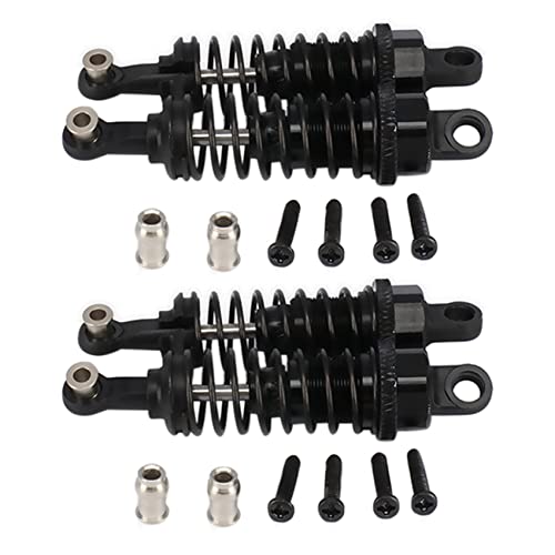 Giwnhvx Stoßdämpfer ein 65 mm verstellbar in Öl 4 Stück für Auto RC 1/18 A959 A969 A979 K929, Schwarz von Giwnhvx