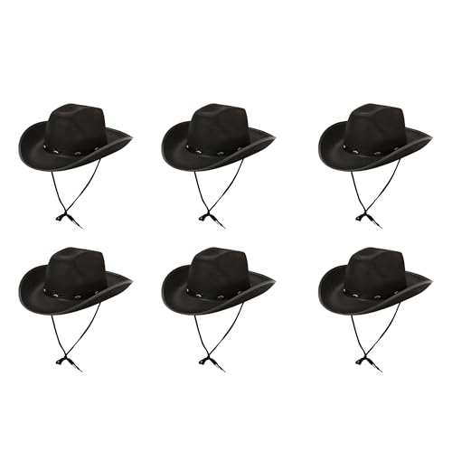 Gizelle Cowboyhut und Bandana-Halstuch, Kostümzubehör – Wilder Westen, Western-Sheriff-Kostüm, Nieten, Cowboyhut, Damen, UK, 6 Stück Gizelle Cowboyhut und Bandana-Halstuch, Kostümzubehör – Wilder Westen, Western-Sheriff-Kostüm, Nieten, Cowboyhut, Damen, UK, 6 Stück von Gizelle