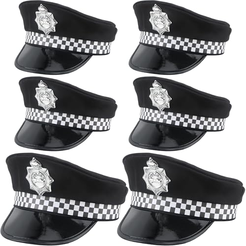 Gizelle Polizeihut für Erwachsene, Damen, mit Abzeichen, Uni, britische Polizistin, Kostüm, Polizeizubehör, für Damen und Herren, Größe 6 Gizelle Polizeihut für Erwachsene, Damen, mit Abzeichen, Uni, britische Polizistin, Kostüm, Polizeizubehör, für Damen und Herren, Größe 6 von Gizelle