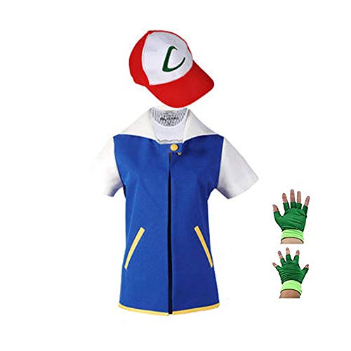 SAIANKE Kostüm Hoodie Cosplay Jacke Handschuhe Hut Sets für Trainer von Gizmac