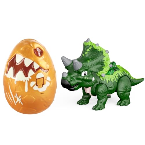 GizmoVine Dino Ei, Dinosaurier Spielzeug, DIY Zerlegen Elektrisch Grüner Triceratops Figuren mit Geräusch und Licht, Surprise Dino Egg Cracking Geschenk für Kinder 3 4 5 6 7 Jahre GizmoVine Dino Ei, Dinosaurier Spielzeug, DIY Zerlegen Elektrisch Grüner Triceratops Figuren mit Geräusch und Licht, Surprise Dino Egg Cracking Geschenk für Kinder 3 4 5 6 7 Jahre von GizmoVine