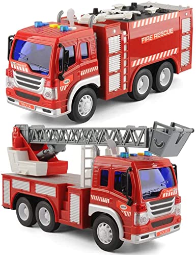 GizmoVine Feuerwehrauto Spielzeug Ab 2 Jahre: Playmobil Feuerwehr & Feuerwehrmann Sam Kompatibles Auto Spielzeug mit Lichtern und Tönen von GizmoVine