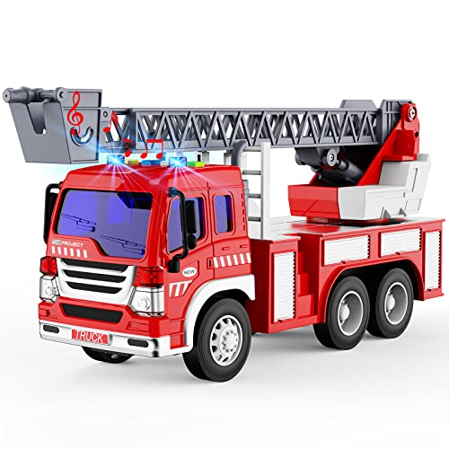 GizmoVine Feuerwehrauto Spielzeug, 1:16 Feuerwehrauto mit Licht Sound Ausziehleiter Reibungsbetriebenes Feuerwehrauto für 2 3 4 5 6 7 8 Jahre alte Geburtstag Weihnachten Party Geschenk GizmoVine Feuerwehrauto Spielzeug, 1:16 Feuerwehrauto mit Licht Sound Ausziehleiter Reibungsbetriebenes Feuerwehrauto für 2 3 4 5 6 7 8 Jahre alte Geburtstag Weihnachten Party Geschenk von GizmoVine