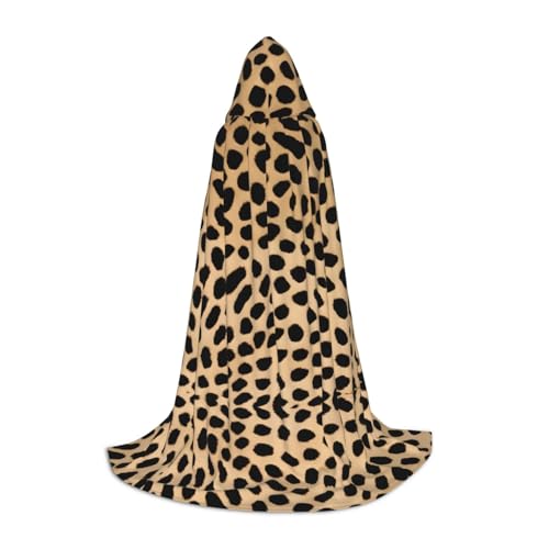 Gjgdbxdw Brauner Kapuzenumhang mit Leopardenmuster, mit Kapuze, für Damen, Herren, Teenager, Halloween, Cosplay-Kostüme Gjgdbxdw Brauner Kapuzenumhang mit Leopardenmuster, mit Kapuze, für Damen, Herren, Teenager, Halloween, Cosplay-Kostüme von Gjgdbxdw