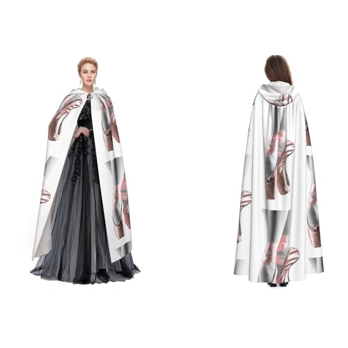 Gjgdbxdw Kapuzenumhang mit Ballettschuhen, Uni, Erwachsene, Kapuzenumhang mit Kapuze, für Halloween, Cosplay-Kostüme von Gjgdbxdw