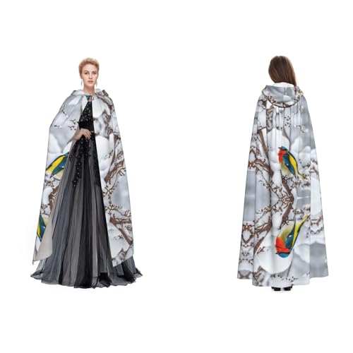 Gjgdbxdw Kapuzenumhang mit Birkenbäumen, Uni, Erwachsene, Kapuzenumhang mit Kapuze, für Halloween, Cosplay-Kostüme von Gjgdbxdw