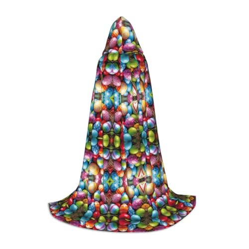 Gjgdbxdw Kapuzenumhang mit Eieraufdruck, für Damen, Herren, Teenager, Halloween, Cosplay-Kostüme Gjgdbxdw Kapuzenumhang mit Eieraufdruck, für Damen, Herren, Teenager, Halloween, Cosplay-Kostüme von Gjgdbxdw