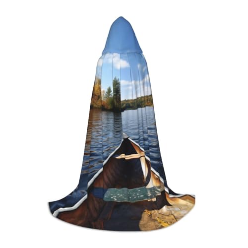 Gjgdbxdw Kapuzenumhang mit Kanu auf See für Damen, Herren, Teenager, Halloween, Cosplay-Kostüme Gjgdbxdw Kapuzenumhang mit Kanu auf See für Damen, Herren, Teenager, Halloween, Cosplay-Kostüme von Gjgdbxdw