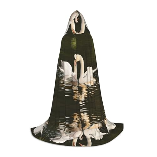 Gjgdbxdw Kapuzenumhang mit Kapuze für Damen, Herren, Teenager, Halloween, Cosplay, Schwanenblätter, Grün Gjgdbxdw Kapuzenumhang mit Kapuze für Damen, Herren, Teenager, Halloween, Cosplay, Schwanenblätter, Grün von Gjgdbxdw