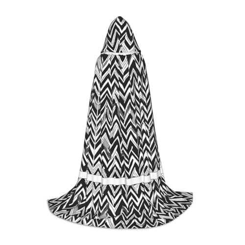 Gjgdbxdw Kapuzenumhang mit Kapuze für Damen, Herren, Teenager, Halloween, Cosplay, Schwarz / Weiß / Hellbraun Gjgdbxdw Kapuzenumhang mit Kapuze für Damen, Herren, Teenager, Halloween, Cosplay, Schwarz / Weiß / Hellbraun von Gjgdbxdw