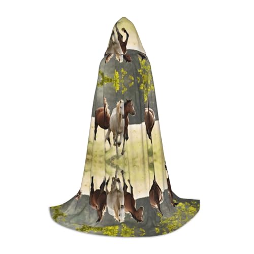 Gjgdbxdw Kapuzenumhang mit Kapuze für Damen, Herren, Teenager, Halloween, Cosplay, verschiedene Arten von Pferden Gjgdbxdw Kapuzenumhang mit Kapuze für Damen, Herren, Teenager, Halloween, Cosplay, verschiedene Arten von Pferden von Gjgdbxdw