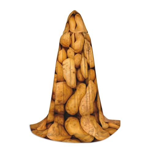 Gjgdbxdw Kapuzenumhang mit Kartoffelaufdruck, für Damen, Herren, Teenager, Halloween, Cosplay-Kostüme Gjgdbxdw Kapuzenumhang mit Kartoffelaufdruck, für Damen, Herren, Teenager, Halloween, Cosplay-Kostüme von Gjgdbxdw