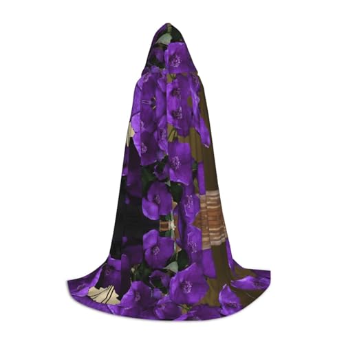 Gjgdbxdw Kapuzenumhang mit Lavendelstrauß-Druck, für Damen, Herren, Teenager, Halloween, Cosplay-Kostüme Gjgdbxdw Kapuzenumhang mit Lavendelstrauß-Druck, für Damen, Herren, Teenager, Halloween, Cosplay-Kostüme von Gjgdbxdw