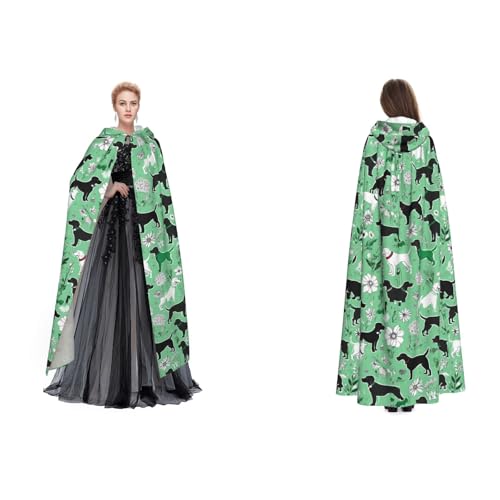 Gjgdbxdw Kapuzenumhang mit Ziegenfroldruck, Uni, Erwachsene, Kapuzenumhang mit Kapuze für Halloween, Cosplay-Kostüme von Gjgdbxdw