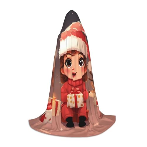 Gjgdbxdw Niedlicher Weihnachtsumhang mit Kapuze für Damen, Herren, Teenager, Halloween, Cosplay-Kostüme Gjgdbxdw Niedlicher Weihnachtsumhang mit Kapuze für Damen, Herren, Teenager, Halloween, Cosplay-Kostüme von Gjgdbxdw