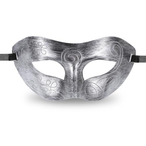 Gjinxi Venezianische Maske Maskerade Party Augenmaske Damen Gesichtsmaske Elegante Herren Masken Kostüm mit Retro-Muster Klassische Masken für Kostümball/Halloween/Party/Maskenball(Stil C) von Gjinxi