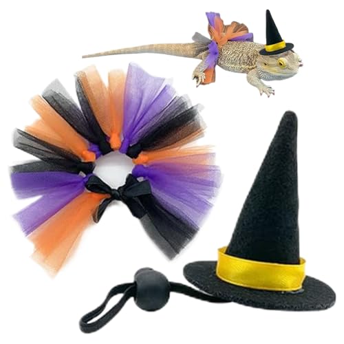 GjnjfdF Bartagamen Kostüm | Bartagamen Zubehör Kleidung,Reptilien Amphibien Kleintier Vogel Halloween Zubehör für Schildkröte Igel GjnjfdF Bartagamen Kostüm | Bartagamen Zubehör Kleidung,Reptilien Amphibien Kleintier Vogel Halloween Zubehör für Schildkröte Igel von GjnjfdF