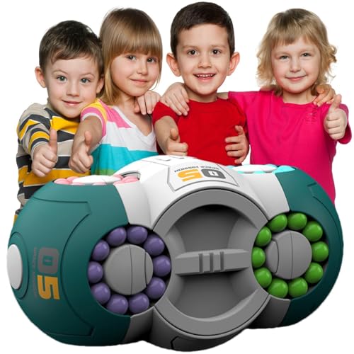 GjnjfdF Drehbares Zauberbohnen-Spielzeug, Zauberbohnen für Kinder, Zappelspielzeug für Kinder, 360-Grad rotierender magischer Bohnenwürfel-Spinner, Perlen-Puzzle, Lernspielzeug für Geburtstag, GjnjfdF Drehbares Zauberbohnen-Spielzeug, Zauberbohnen für Kinder, Zappelspielzeug für Kinder, 360-Grad rotierender magischer Bohnenwürfel-Spinner, Perlen-Puzzle, Lernspielzeug für Geburtstag, von GjnjfdF