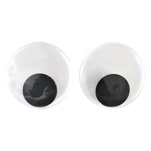 GjnjfdF Große Wackelaugen Selbstklebend | 1 Paar Klebende Wackelaugen - Deko Accessoires Für Wohnung Halloween Party Tür Schreibtisch Zimmer Schule von GjnjfdF
