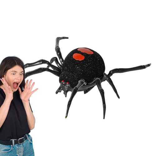 GjnjfdF Kriechende Schwarze Spinne, Streich gefälschter Spinne, Fake Spider Spider Toy Simulation Tier, Backyard Klassenzimmer Gag Witz Figur Innen im Freien Szenen -Requisiten für Kinder, Erwachsene GjnjfdF Kriechende Schwarze Spinne, Streich gefälschter Spinne, Fake Spider Spider Toy Simulation Tier, Backyard Klassenzimmer Gag Witz Figur Innen im Freien Szenen -Requisiten für Kinder, Erwachsene von GjnjfdF