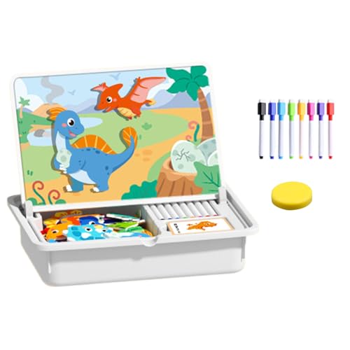 GjnjfdF Magnetisches Gesichtspuzzle,Pädagogisches Lernspiel Doppelseitig | Gesichtsverkleidung Zuordnungsspiel Bildungsspiel | Für Weihnachten Neujahr Zuhause Kindergarten Krippe von GjnjfdF