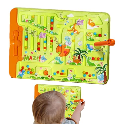 GjnjfdF Magnetisches Labyrinth -Puzzle, Puzzleaktivitätsbrett für Kinder | Farb- und Zahl magnetische Perlen Puzzle,Aufklärungsspielzeug Vorschullernaktivitäten für Zuhause, Freien und Reisen von GjnjfdF