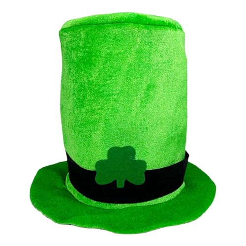 GjnjfdF St. Patrick's Day Hut | Grüner Leprechaun Hut mit Schnalle | St. Patrick's Day Kostümzubehör, Leprechaun Hut für St. Patrick's Day GjnjfdF St. Patrick's Day Hut | Grüner Leprechaun Hut mit Schnalle | St. Patrick's Day Kostümzubehör, Leprechaun Hut für St. Patrick's Day von GjnjfdF